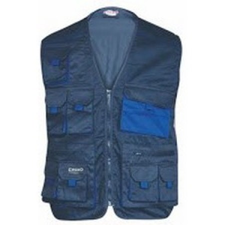 Αμάνικο Μπουφάν εργασιάς KA-526 Σκούρο μπλε/μπλε